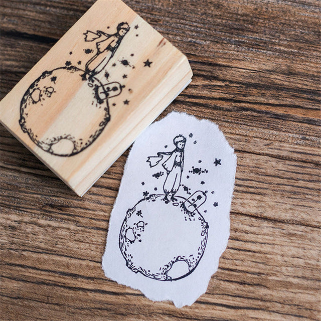 Little Prince Cosmic Rose Decoration Wooden Rubber Stamps for Card Making  Journal Planner Scrapbooking DIY Retro Standard Seal - AliExpress